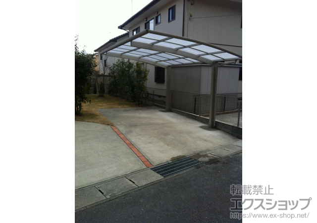 福島県いわき市ののカーポート プレシオスポート 積雪〜20cm対応 施工例