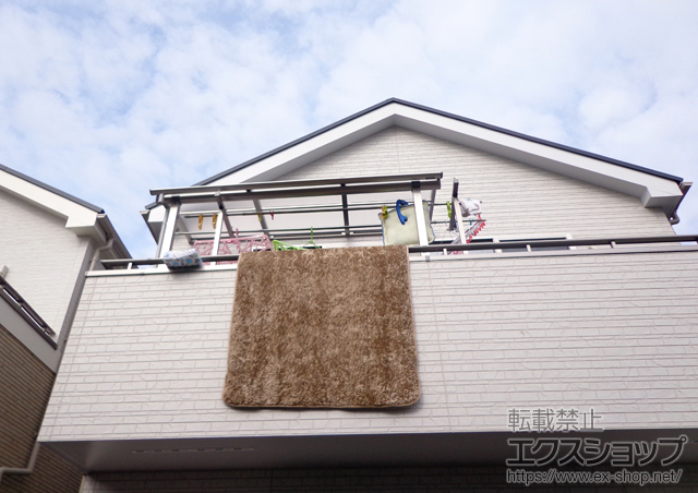茨城県つくば市ののバルコニー・ベランダ屋根 プレシオステラス R型 屋根タイプ 単体 積雪〜20cm対応 施工例