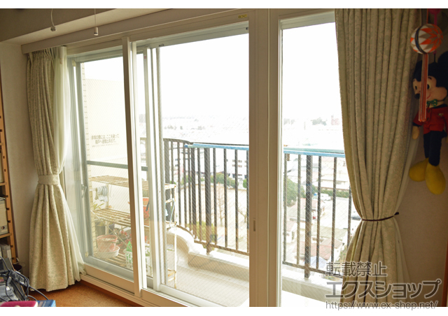 神奈川県大和市のの二重窓（内窓） インプラス ダストバリア仕様 引違い窓 2枚建 施工例