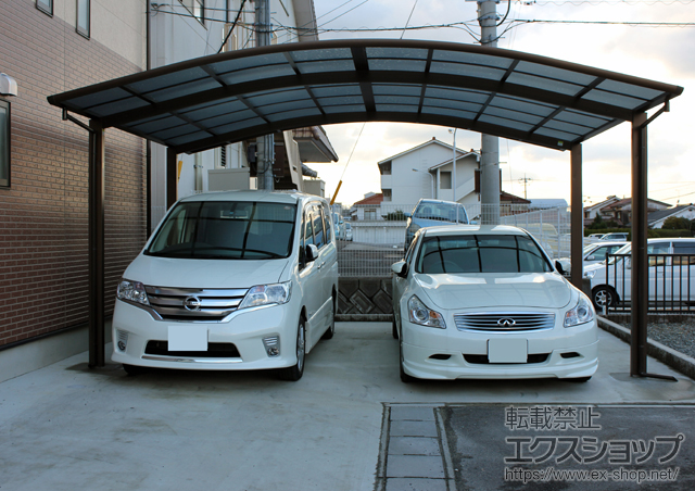 島根県益田市ののカーポート レイナツインポートグラン　積雪〜20cm対応 施工例
