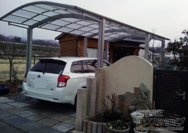 滋賀県草津市ののカーポート レイナワンポートグラン 延長　積雪〜20cm対応 施工例