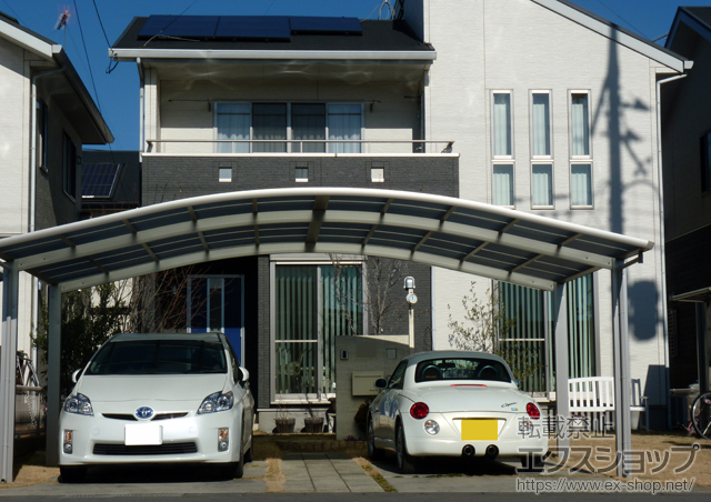 茨城県結城市ののカーポート レイナツインポートグラン　積雪〜20cm対応 施工例