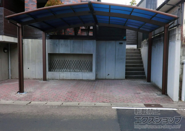 宮城県仙台市ののカーポート レイナポートグラン M合掌　積雪〜20cm対応 施工例