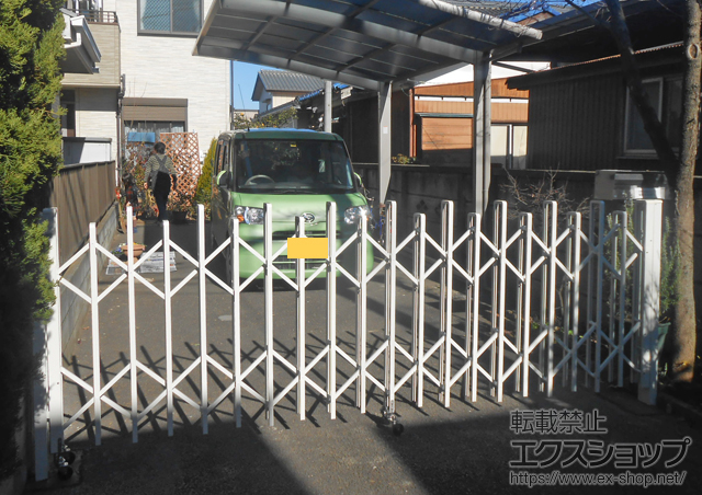 埼玉県所沢市ののカーゲート アルピタUH ノンレール 片開き 350S 施工例