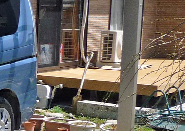 栃木県那須塩原市ののウッドデッキ 樹ら楽ステージ 施工例