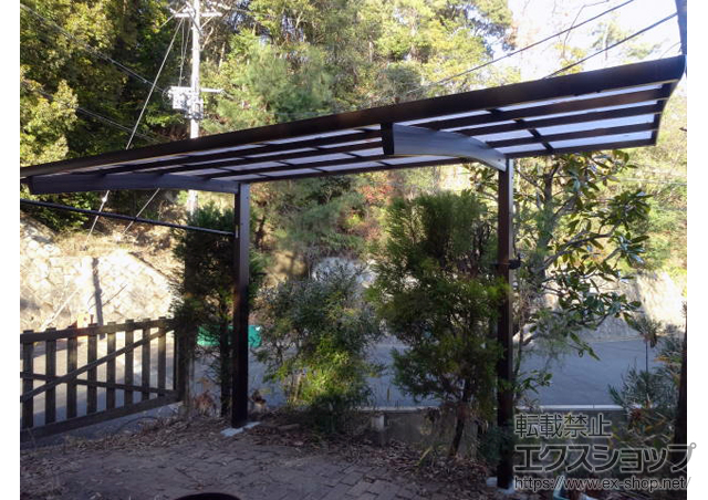 京都府京都市ののカーポート レイナポートREグラン 前下がり 積雪〜20cm対応 施工例