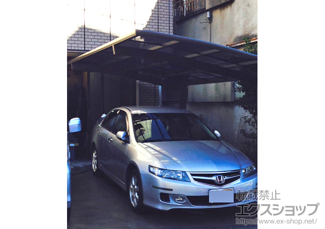 東京都練馬区のLIXIL リクシル（トステム）のカーポート カーブポートシグマIII 積雪〜20cm対応 施工例