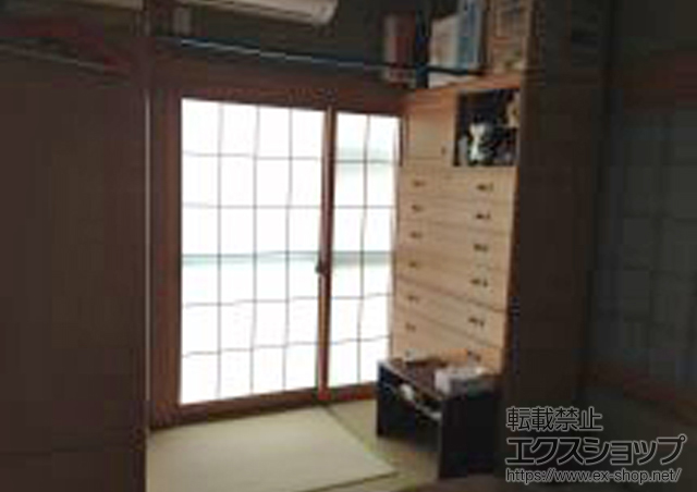 東京都北区のの二重窓（内窓） インプラス（ダストバリア）引き違い窓2枚建 施工例