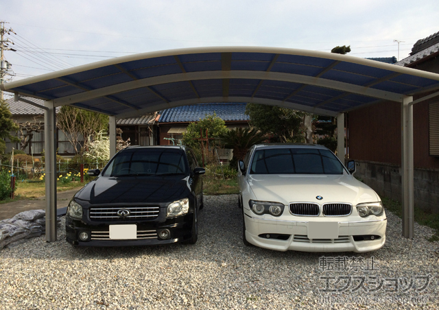 岐阜県羽島市ののカーポート レイナツインポートグラン　積雪〜20cm対応 施工例