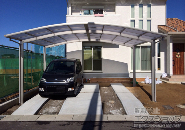 香川県高松市ののカーポート プレシオスポート ワイド 積雪〜20cm対応 施工例
