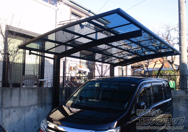 神奈川県伊勢原市ののカーポート プレシオスポート 積雪〜20cm対応 施工例