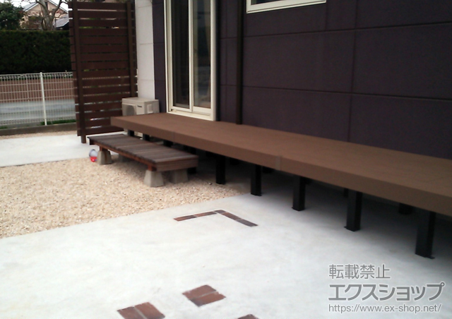 福岡県宗像市ののウッドデッキ リウッドデッキ 200 施工例