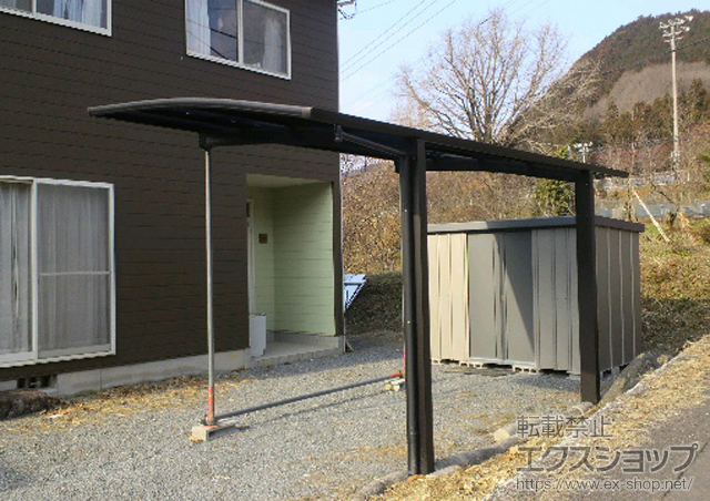 愛媛県上浮穴郡久万高原町ののカーポート プレシオスポート 積雪〜20cm対応 施工例