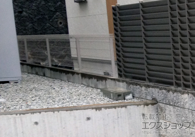 奈良県北葛城郡上牧町ののフェンス・柵 メッシュフェンス G10-R 施工例