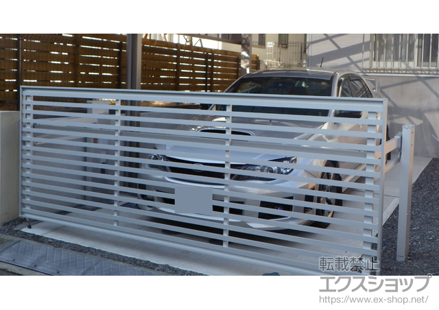 神奈川県横浜市ののカーゲート ワイドオーバードアS3型 電動式 施工例