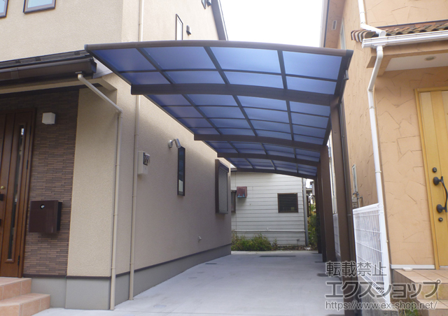 神奈川県横浜市ののカーポート プレシオスポート 縦連棟 積雪〜20cm対応 施工例