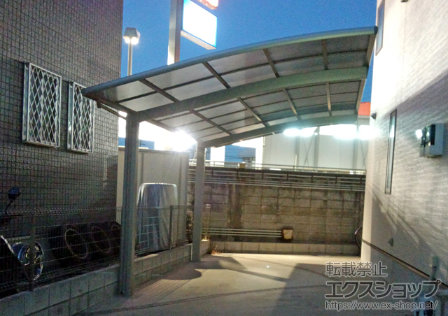 千葉県千葉市のLIXIL リクシル（トステム）のカーポート カーブポートシグマIII 積雪〜20cm対応 施工例