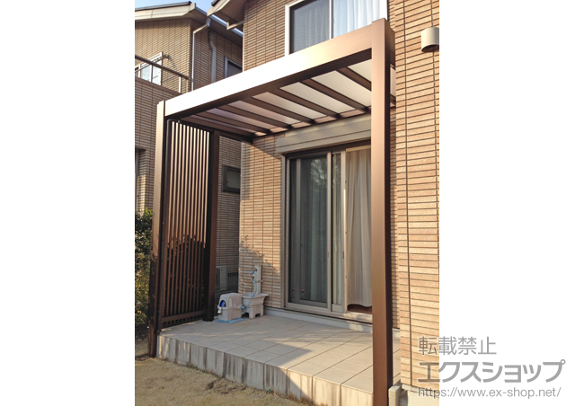 神奈川県横浜市ののテラス屋根 リレーリア テラス屋根 単体  積雪〜20cm対応 施工例