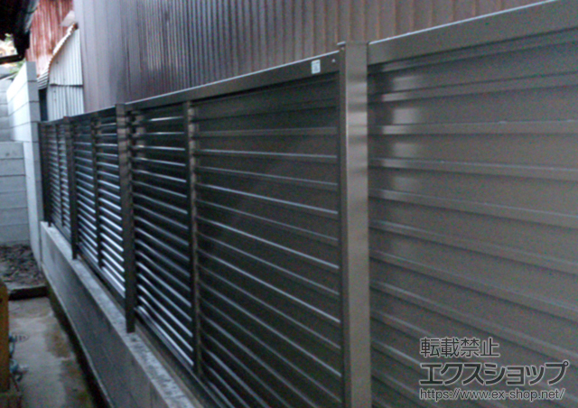 京都府京都市ののフェンス・柵 プリレオR5型フェンス フリーポールタイプ 施工例