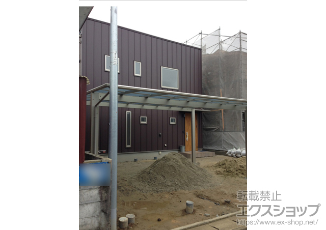 福岡県福岡市ののカーポート エフルージュ ツイン 積雪〜20cm対応 施工例