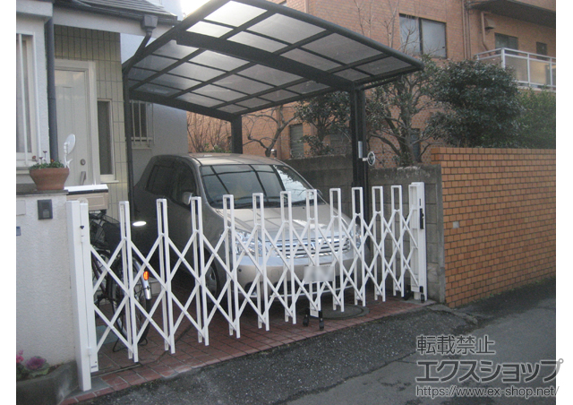 東京都小金井市ののカーゲート トリップゲート RB型 ノンレール 片開き 35S 施工例