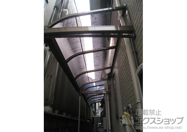 岐阜県岐阜市のLIXIL リクシル（トステム）のバルコニー・ベランダ屋根 ライザーテラスII R型 ルーフタイプ 単体 積雪〜20cm対応 施工例