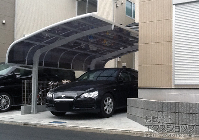 東京都府中市のLIXIL リクシル（トステム）のカーポート テールポートシグマIII 積雪〜20cm対応 施工例