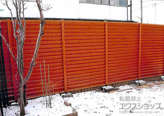 福島県郡山市ののフェンス・柵 こだわり板 風美ルーバーフェンス 施工例