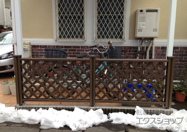神奈川県川崎市ののフェンス・柵 ステイウッドフェンスM1型 間仕切りタイプ 施工例