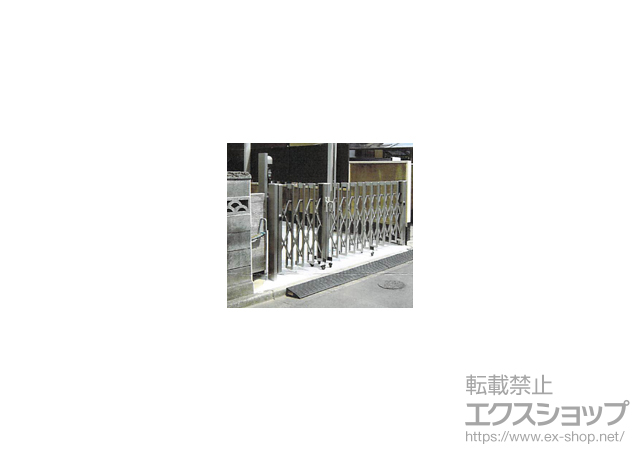 東京都八王子市ののカーゲート アルシャインII M型 Aタイプ ノンレール 両開き親子 施工例