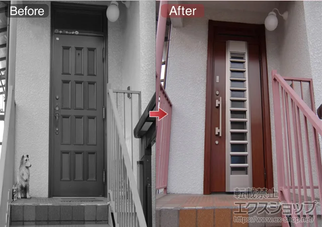 �_�ސ쌧���l�s��LIXIL ���N�V���i�g�X�e���j�̌��փh�A ���V�F���gK4�d�l 22�ȈՕЊJ�������}�t��R001�^ �{�H��