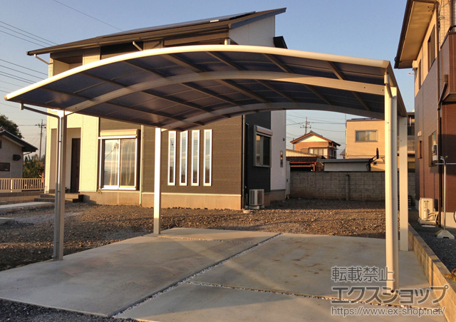 栃木県佐野市ののカーポート レイナツインポートグラン　積雪〜20cm対応 施工例