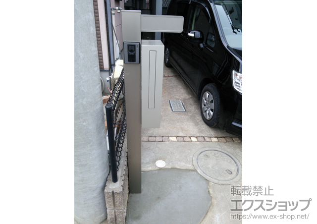 埼玉県越谷市のの機能門柱・ポスト アプローチポールアロット1型 施工例