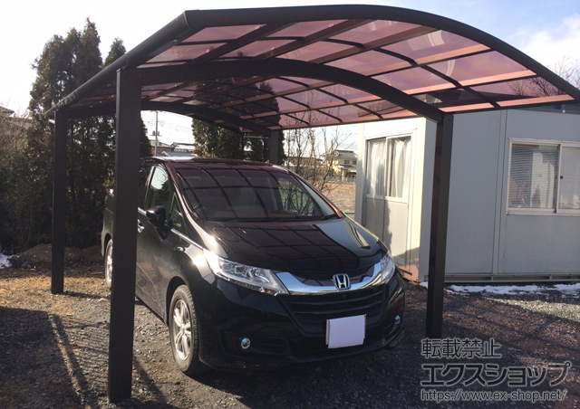 栃木県栃木市ののカーポート レイナワンポートグラン　積雪〜20cm対応 施工例