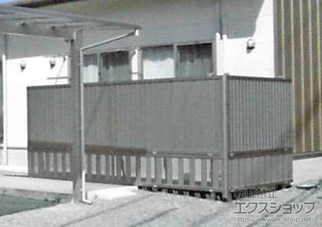 熊本県山鹿市のLIXIL リクシル(新日軽)のフェンス・柵 涼雅フェンス 2段自在柱施工 施工例