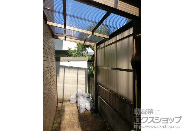 愛媛県松山市のLIXIL リクシル（トステム）のストックヤード フリーヤード　オープンタイプ 積雪~20?対応 施工例