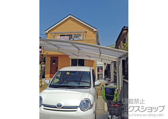 神奈川県藤沢市ののカーポート プレシオスポート 積雪〜20cm対応 施工例