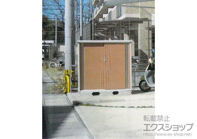 福岡県福岡市のの物置・屋外倉庫 M-157CT 施工例