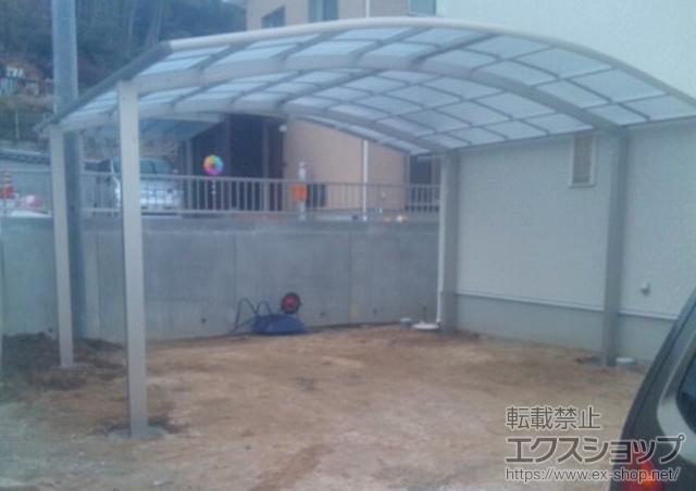 岡山県浅口市ののカーポート レイナツインポートグラン　積雪〜20cm対応 施工例