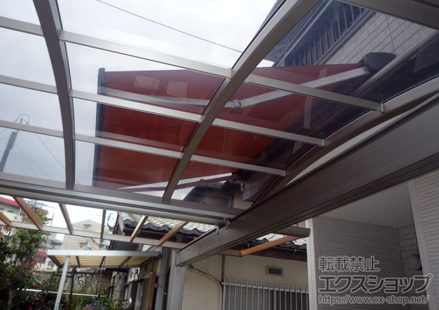 福岡県福岡市のLIXIL リクシル（トステム）のオーニング・日よけ 彩風C型 電動式 施工例