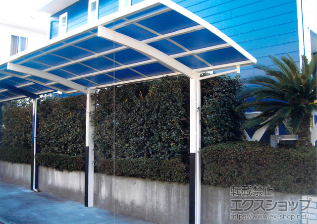 静岡県静岡市ののカーポート レイナポートグラン　積雪〜20cm対応+レイナポートグラン用 柱カバー（小） 2枚入り 施工例