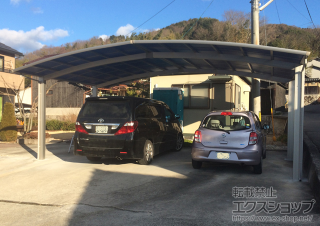 岡山県瀬戸内市ののカーポート レイナトリプルポートグラン　積雪〜20cm対応 施工例