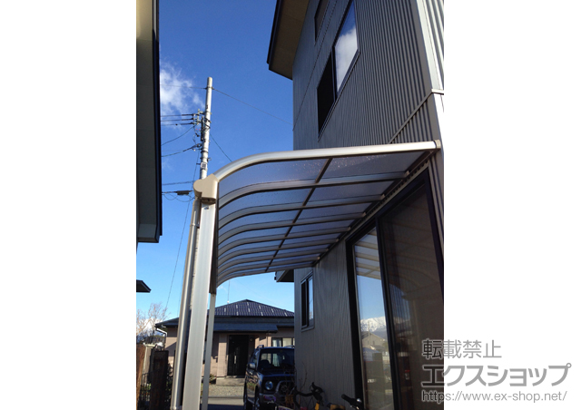 長野県北安曇郡池田町ののテラス屋根 ヴェクターテラス R型 1500 テラスタイプ 単体 積雪〜50cm対応 施工例