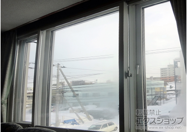 北海道札幌市のの二重窓（内窓） インプラス(ダストバリア)引違い窓3枚建て 施工例