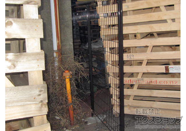 兵庫県神戸市ののフェンス・柵 イーネットフェンス1F型 高尺タイプ 自由柱タイプ 施工例