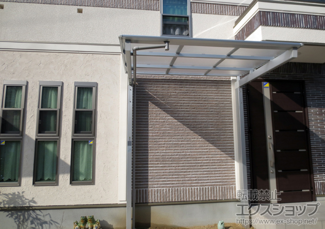 大阪府東大阪市ののカーポート マイリッシュ 前下がり＜逆勾配＞　積雪〜20?対応 施工例