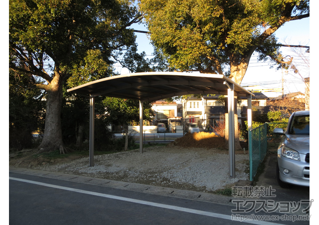 愛知県刈谷市のLIXIL リクシル（トステム）のカーポート カーブポートシグマIII ワイド 積雪〜20cm対応 施工例
