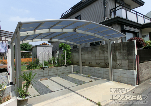 千葉県松戸市ののカーポート レイナポートグラン M合掌　積雪〜20cm対応 施工例