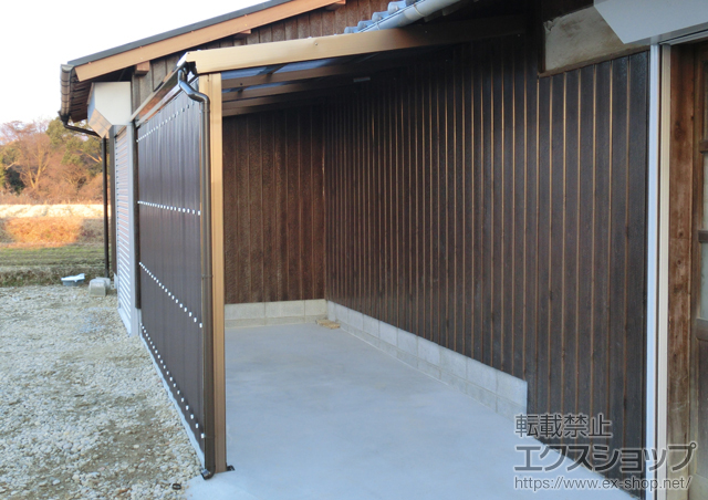 兵庫県加古郡稲美町のLIXIL リクシル（トステム）のストックヤード フリーヤード　オープンタイプ 積雪〜20?対応 施工例