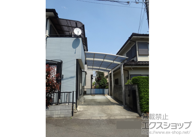 埼玉県桶川市ののカーポート レイナポートグラン 延長　積雪〜20cm対応 施工例